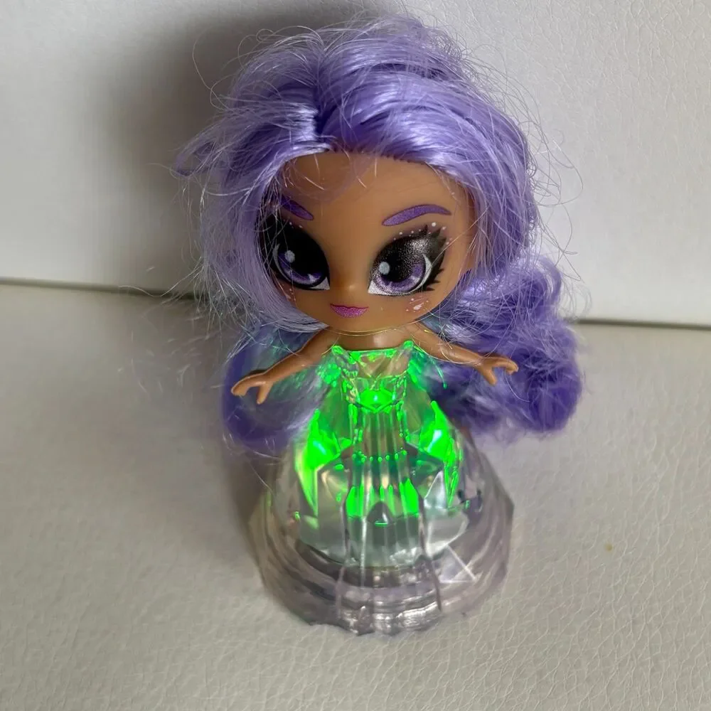 Shimmer N Sparkle Light Up Fashion Doll Purple Hair Color Changing LED Dress